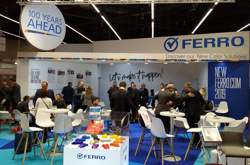 Ferro's booth at European Coatings Show (ECS) in Nuremberg, Germany, drew heavy traffic from customers and prospects alike, who viewed our offering and met with the Ferro Pigments team to discuss applications for our Color Solutions for Coatings & Ink.
