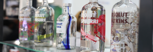 printed glass bottles at Glasstec 2018