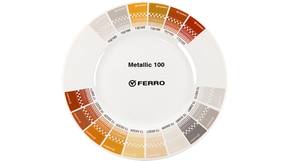 Metallic100 onglaze decoration colors for porcelain, bone china, vitreous china, earthenware